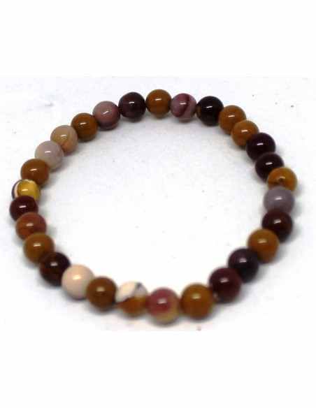 Bracelet jaspe mokaite 6mm