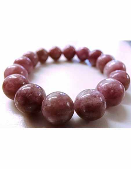 Lepidolite 12mm bracelet