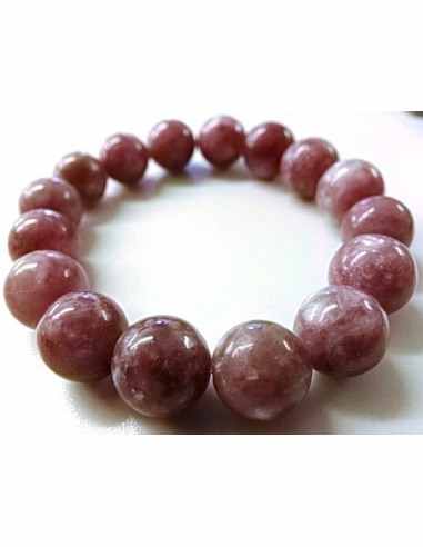 Lepidolite 12mm bracelet