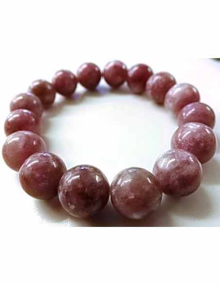 Lepidolite 12mm bracelet
