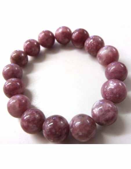 Lepidolite 12mm bracelet
