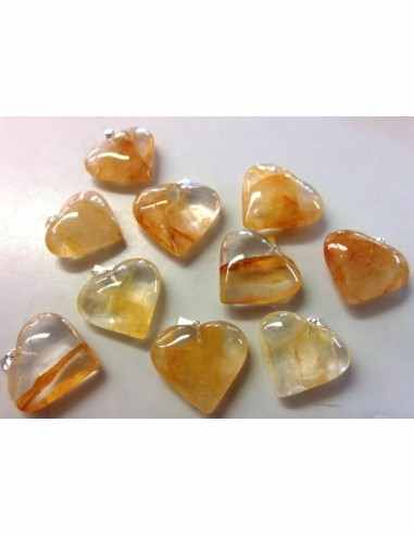 Guérisseur doré pendentif coeur