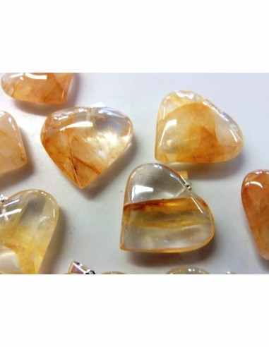 Guérisseur doré pendentif coeur