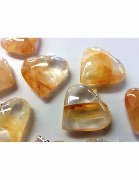 Guérisseur doré pendentif coeur