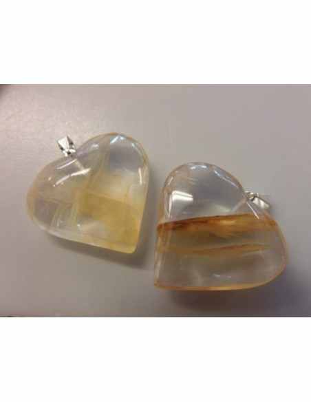 Guérisseur doré pendentif coeur