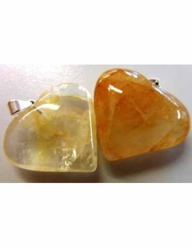 Guérisseur doré pendentif coeur