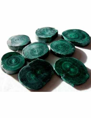 Malachite tranche galet