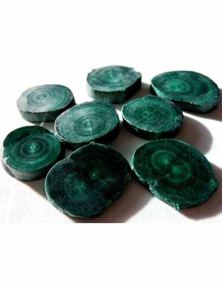 Malachite tranche galet