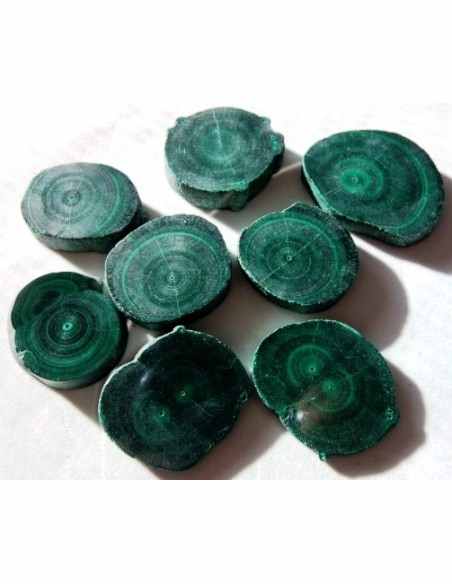 Malachite tranche galet