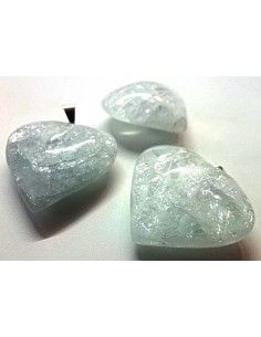 Aigue marine coeur pendentif 2