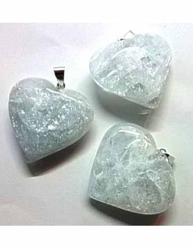 Aigue marine coeur pendentif