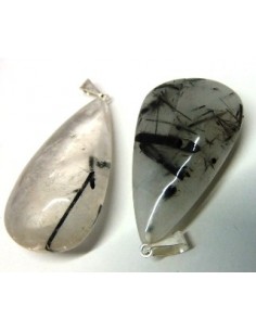 Quartz tourmaline pendentif