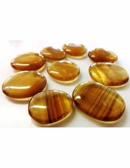 Fluorite jaune, Fluorite Ytrique galet