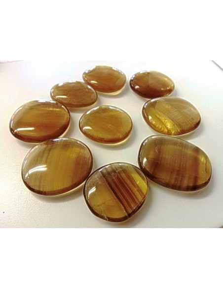 Fluorite jaune, Fluorite Ytrique galet