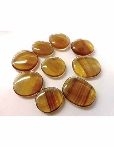 Fluorite jaune, Fluorite Ytrique galet