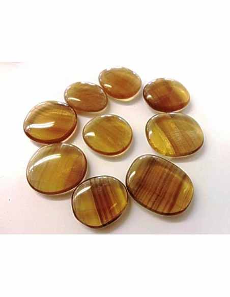 Fluorite jaune, Fluorite Ytrique galet