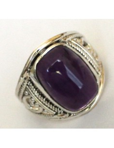 Bague Amethyste argent