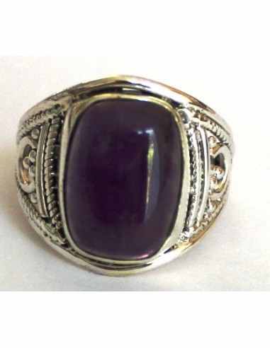 Bague Amethyste argent
