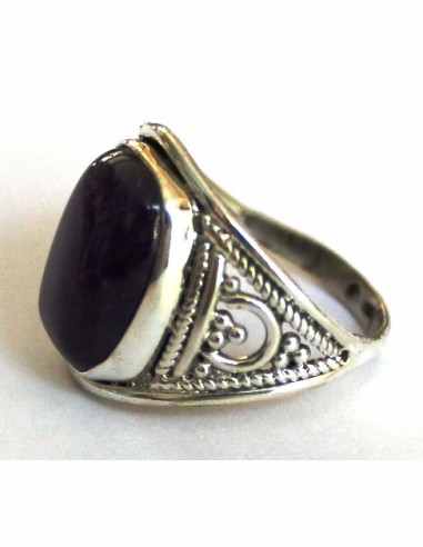 Bague Amethyste argent