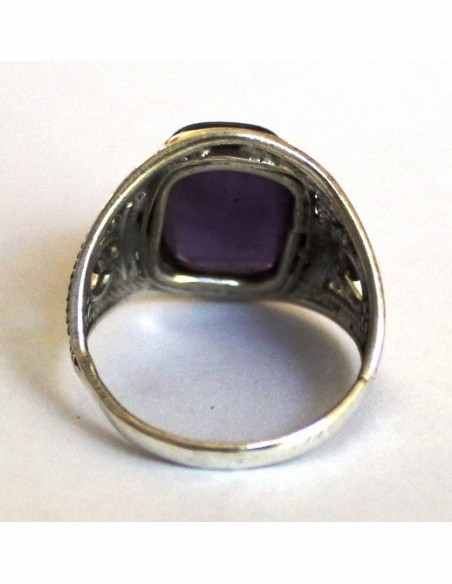 Bague Amethyste argent Bague Amethyste argent