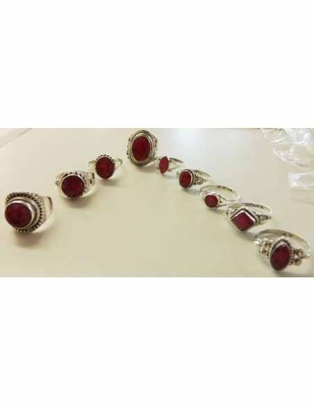 Bagues en Rubis argent