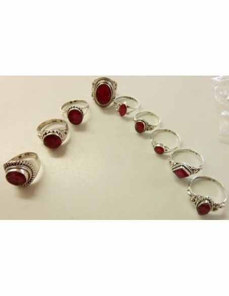 Bagues en Rubis argent