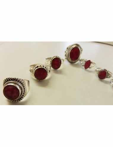 Bagues en Rubis argent