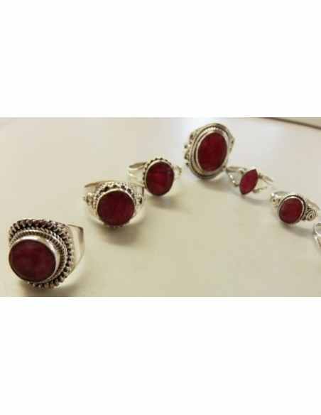 Bagues en Rubis argent