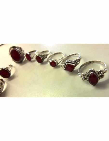 Bagues en Rubis argent