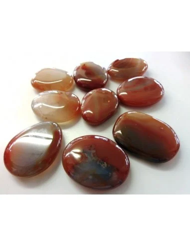 Cornaline pierre plate