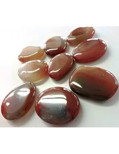 Cornaline pierre plate