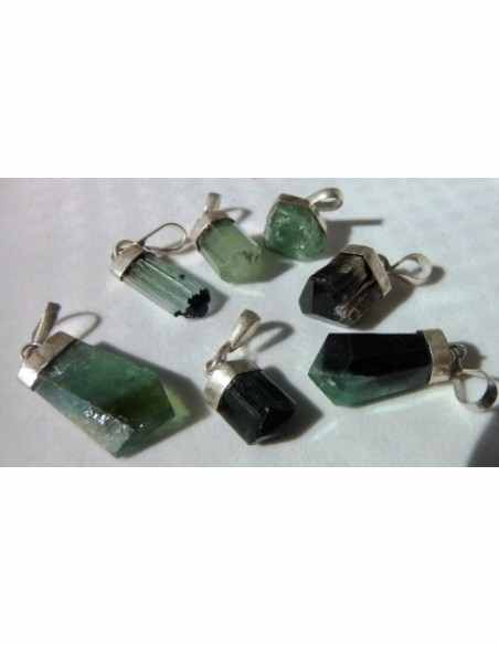 Verdelite, Tourmaline verte pendentif Verdelite, Tourmaline verte pendentif