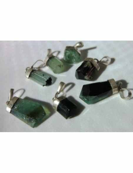 Verdelite, Tourmaline verte pendentif Verdelite, Tourmaline verte pendentif