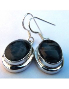 Pietersite boucles doreilles argent 2