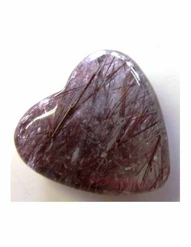 Quartz rutiles coeur