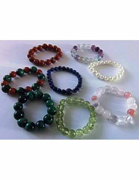 Anneaux en pierres ajustables