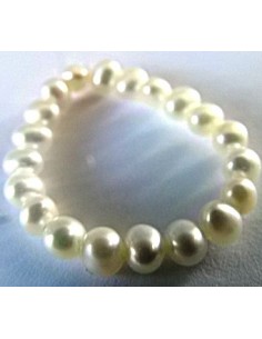 Anneau perles 4mm ajustable 2