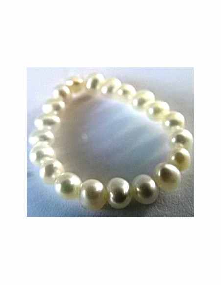 Anneau perles 4mm ajustable