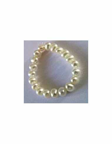 Anneau perles 4mm ajustable