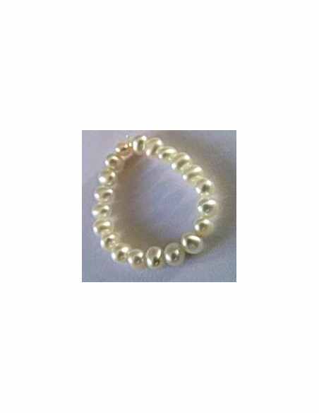 Anneau perles 4mm ajustable