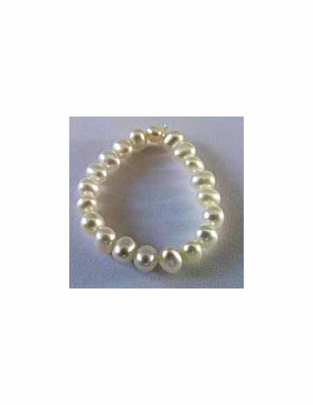 Anneau perles 4mm ajustable