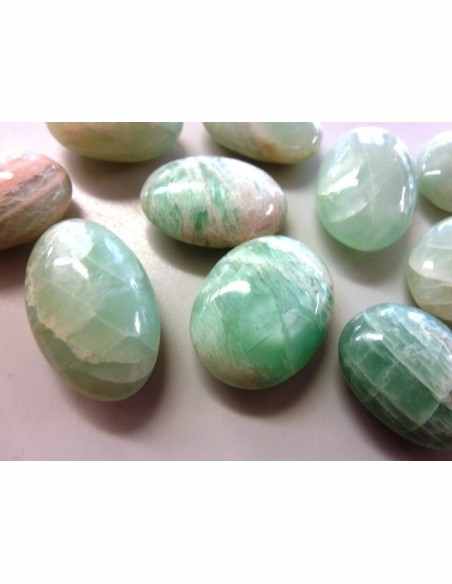 Pierre de lune verte galet Pierre de lune verte galet