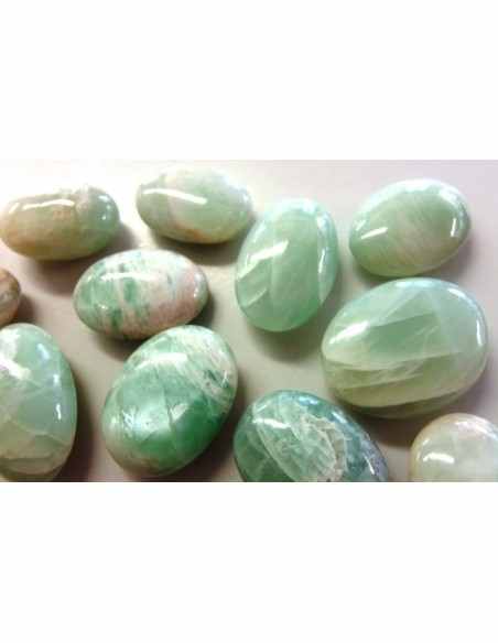 Pierre de lune verte galet Pierre de lune verte galet