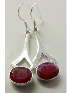 Rubis boucles doreilles