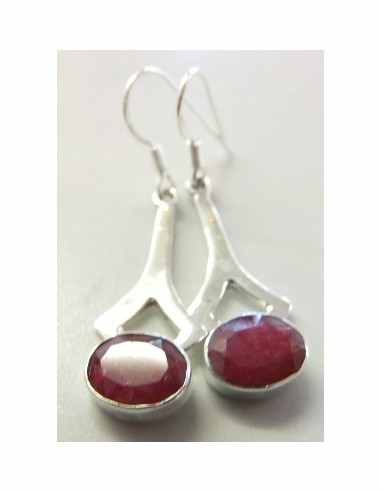 Rubis boucles doreilles