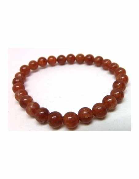Hessonite bracelet 6mm