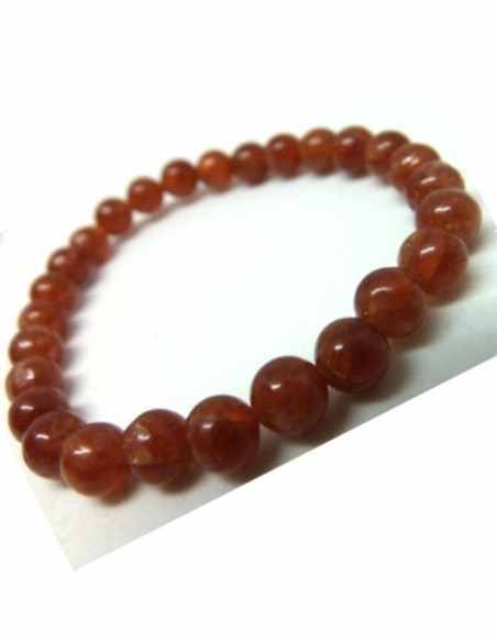 Hessonite bracelet 6mm