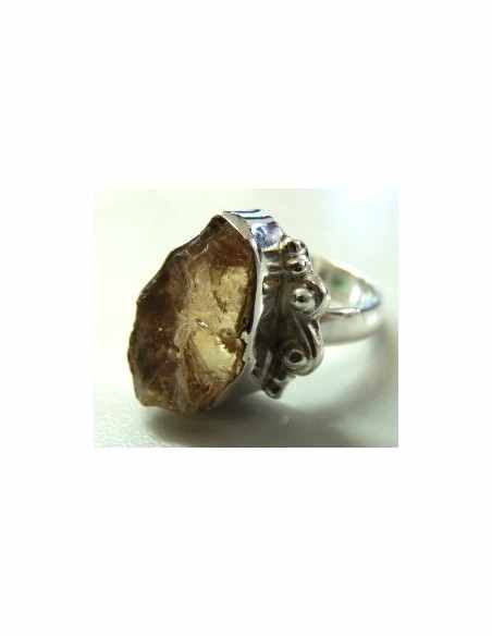 Tourmaline jaune bague argent Tourmaline jaune bague argent