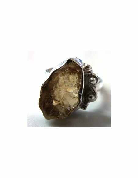 Tourmaline jaune bague argent Tourmaline jaune bague argent