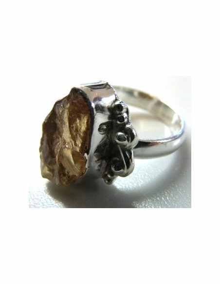 Tourmaline jaune bague argent Tourmaline jaune bague argent